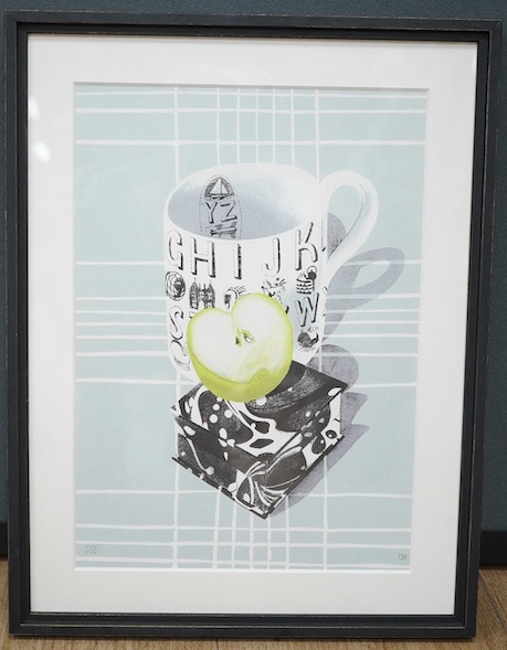 Glynn Boyd Harte (1948-2003), colour lithograph, ‘Alphabet mug’, limited edition 299/500, monogrammed, 27 x 20cm. Condition - good